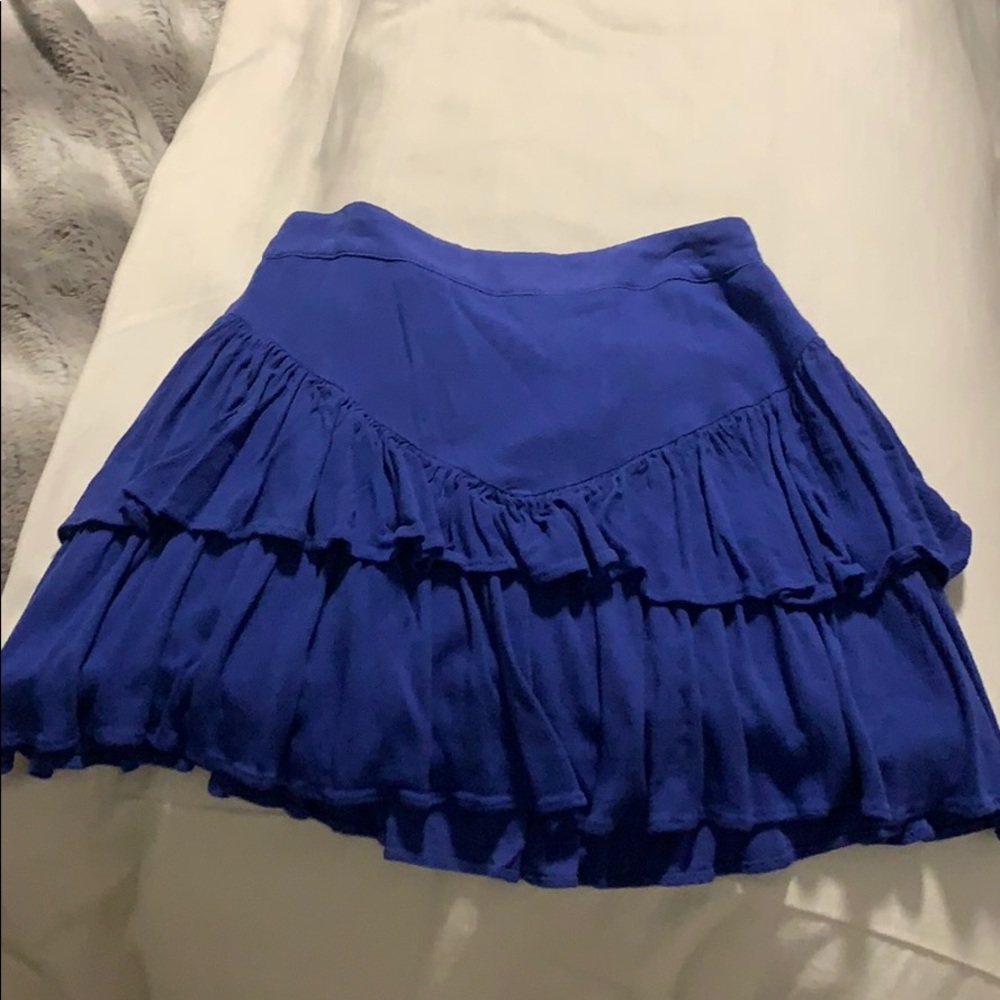 Royal blue flowy skirt